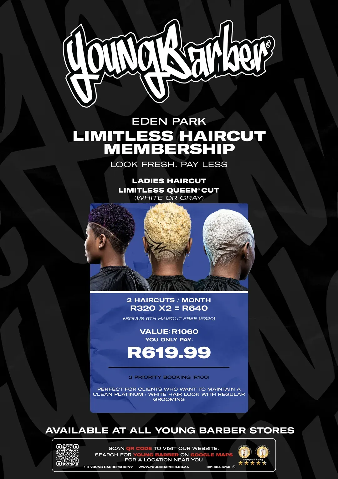 Membership flyer for the ladies Limitless Queen cut