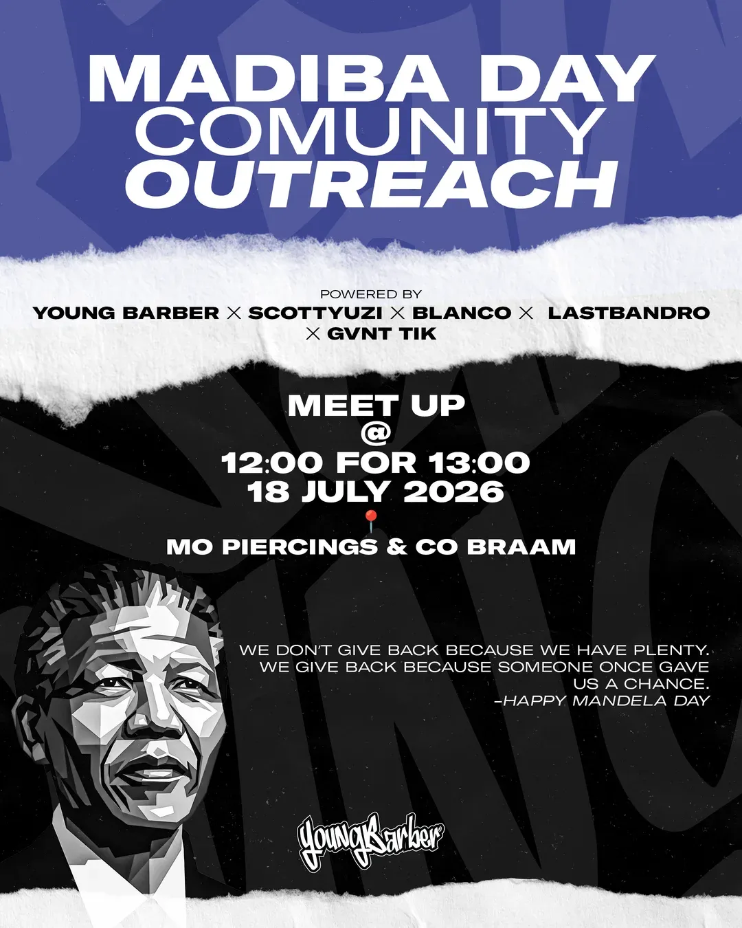 Madiba Day community outreach poster